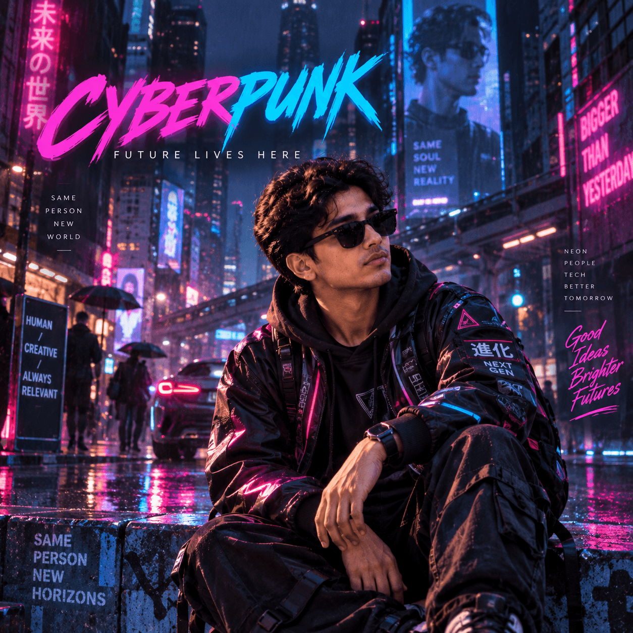 Cyberpunk AI style preview