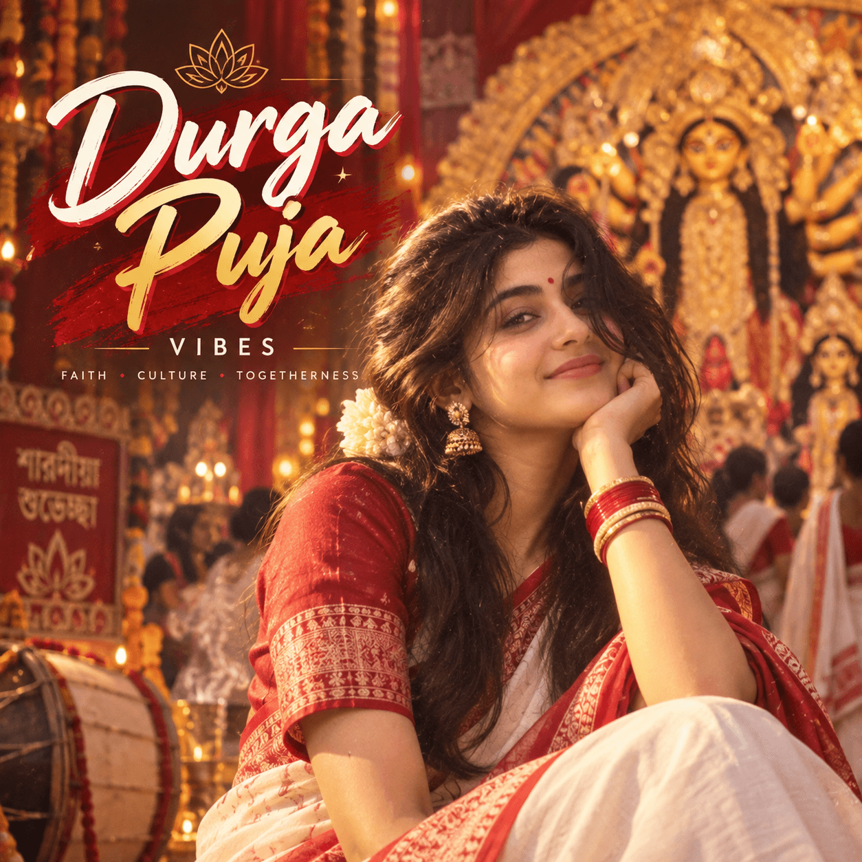 Durga Puja AI style preview